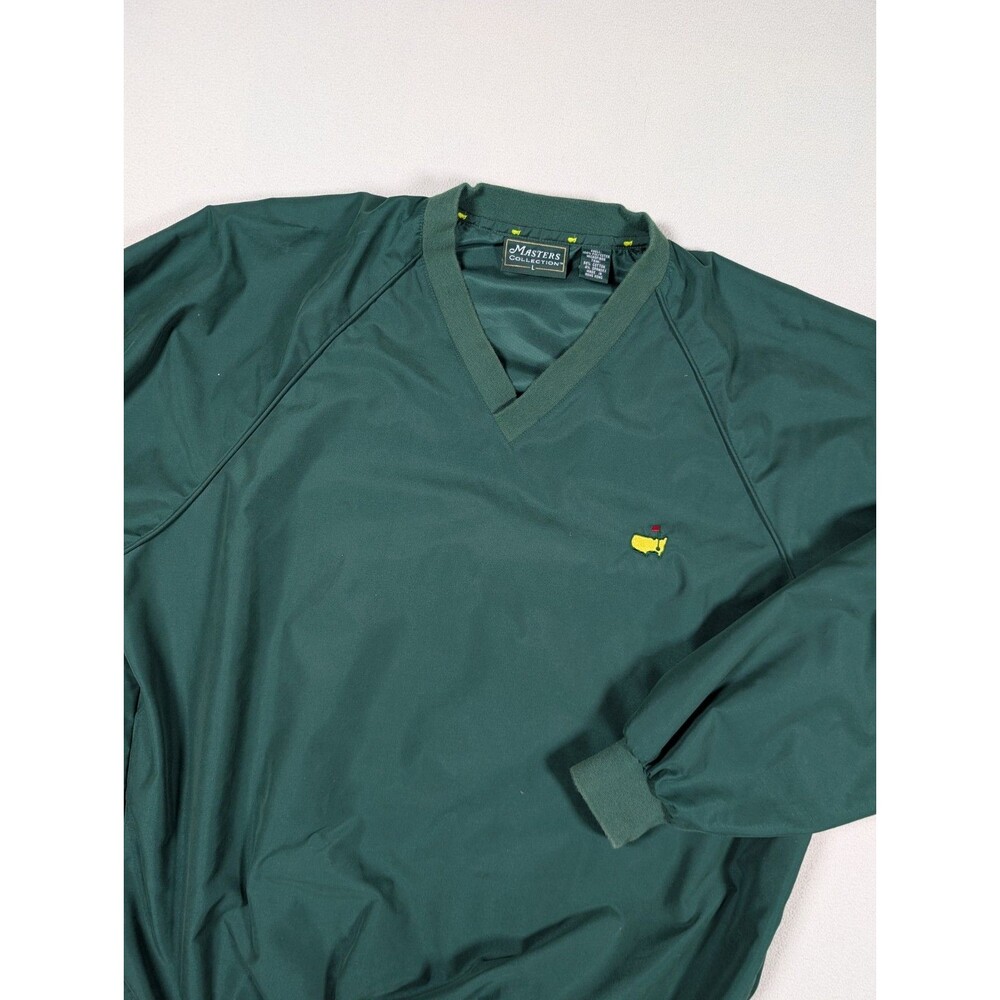Vintage Masters Collection Pullover Sweatshirt Windbreaker Jacket L Golf Green